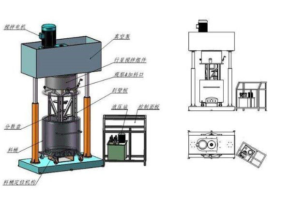 Fly Ash Lightweight Autoclaved Aerated Concrete AAC Block Machine-Motor Driven 1390r/Min 0.55KW Aluminum Powder Mixer
