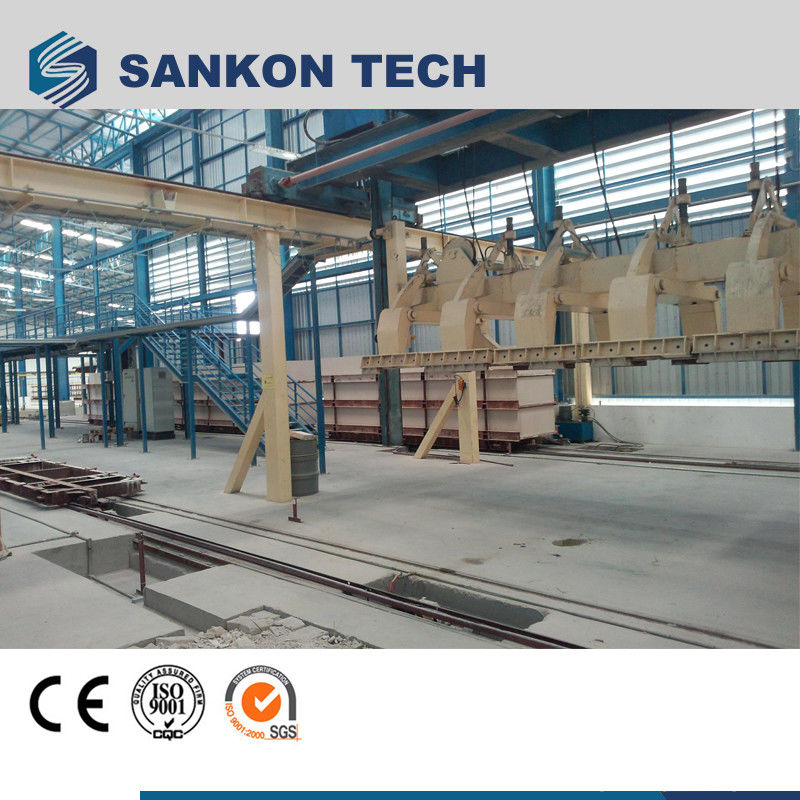 High Efficient Autoclaved Aerated Concrete Production Line - W600mm Ferry Cart AAC Machine Overturn Table